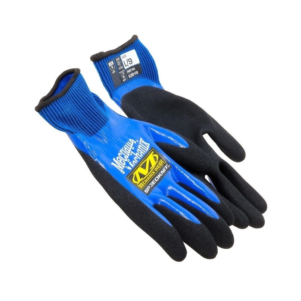 Mechanix Wear SpeedKnit XL Waterproof Work Gloves Seamless Grip New Durable